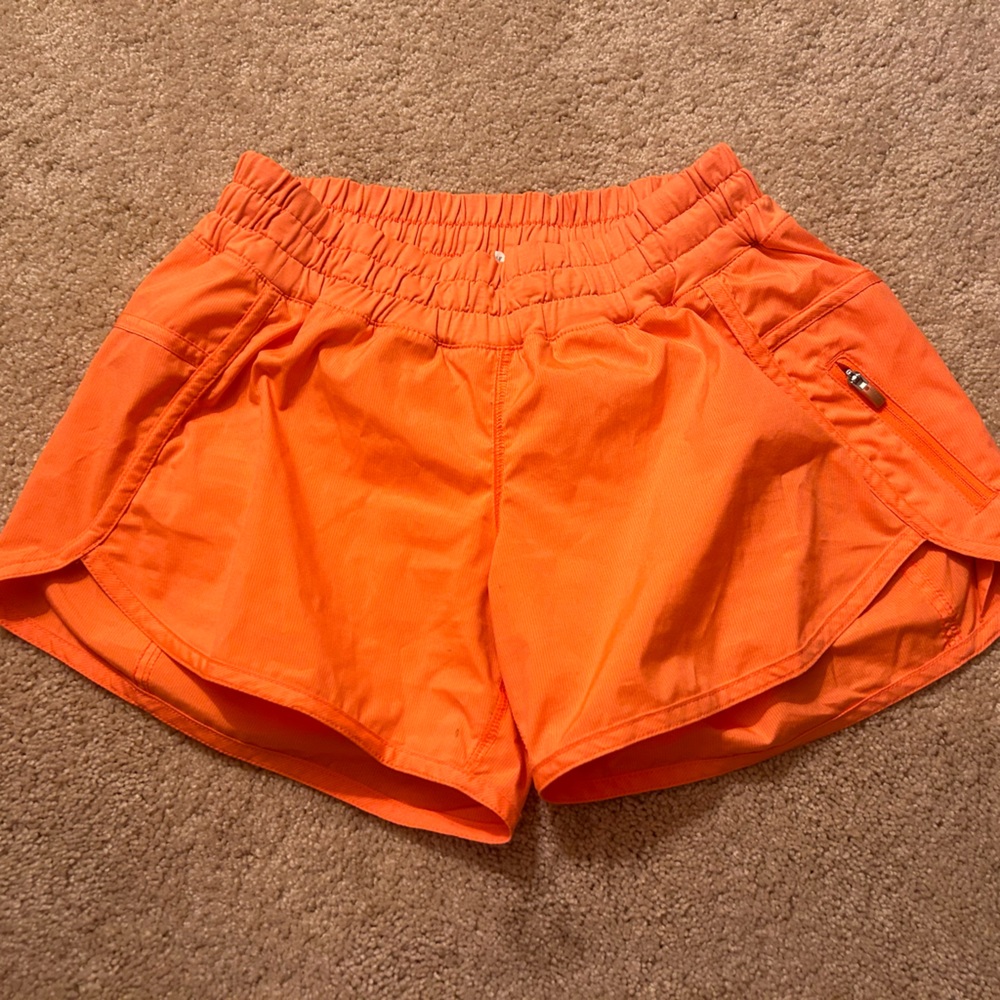 Lululemon Orange Shorts Size 4.
